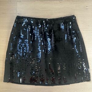 Jcrew Collection black  sequined mini-skirt